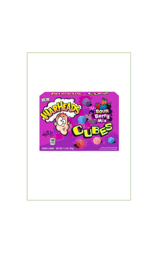 Warheads Cubes Sour Berry Mix (12 x 99g)