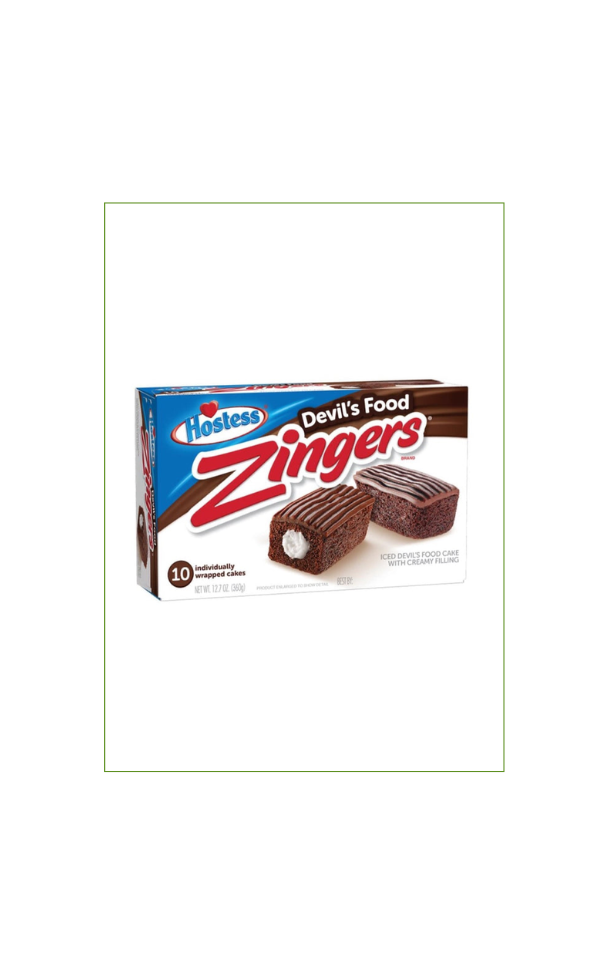 Hostess Zingers Iced Devils Food Chocolate 360g (6x 10 Stk)