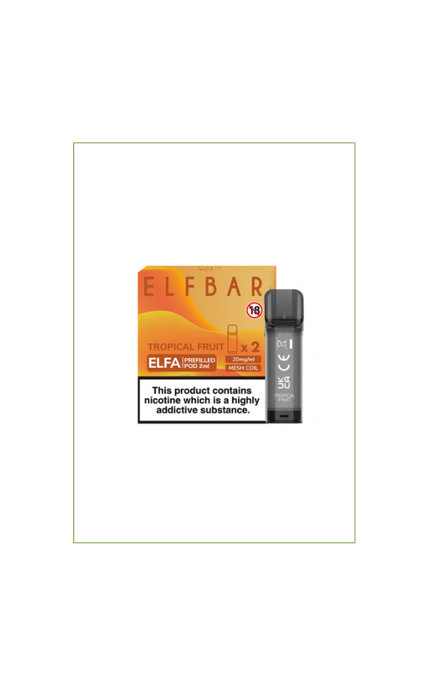 Elfbar Elfa Prefilled Pod Tropical Fruit 2er Pack je 2ml (10 Stk)