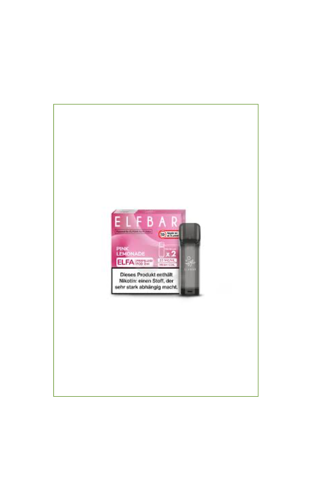 Elfbar Elfa Prefilled Pod Pink Lemonade 2er Pack je 2ml (10 Stk)