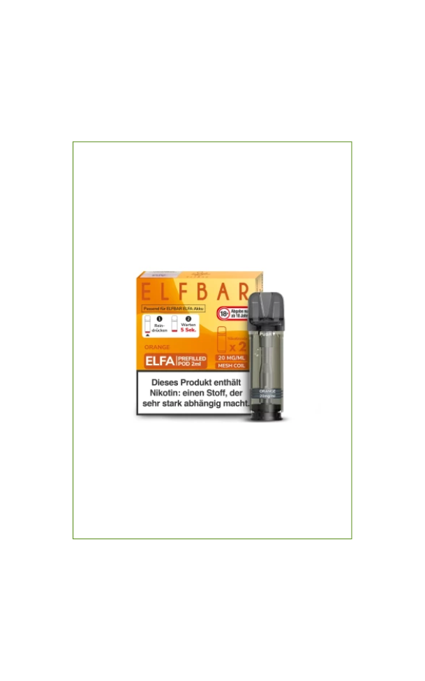 Elfbar Elfa Prefilled Pod Mango 2er Pack je 2ml (10 Stk)